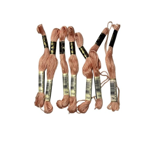 DMC Other - DMC Mouline Special 25 #754 Peach Embroidery 6 Strand Floss Cotton 6 Skeins